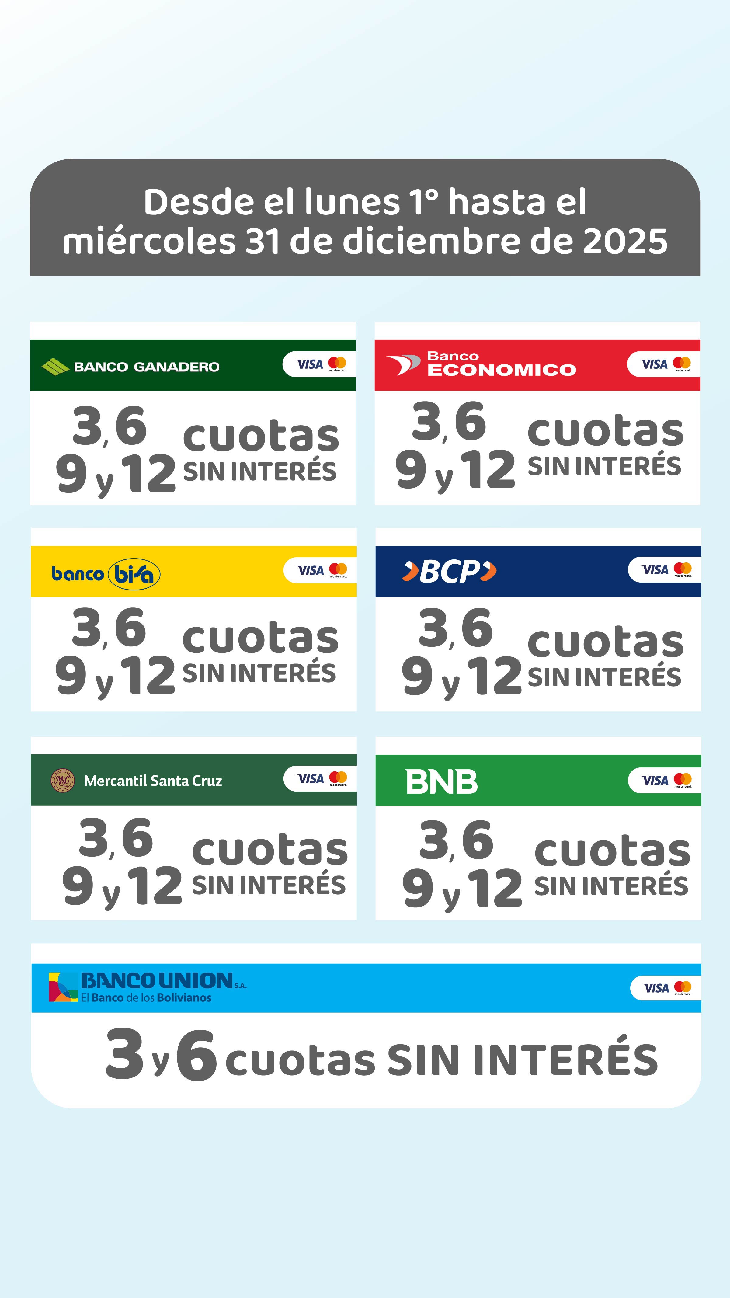 Promociones vigentes 